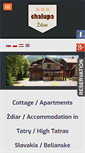 Mobile Screenshot of chalupazdiar.sk